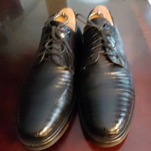 Mezlan Platinum Genuine Lizard Shoes sz10.5m